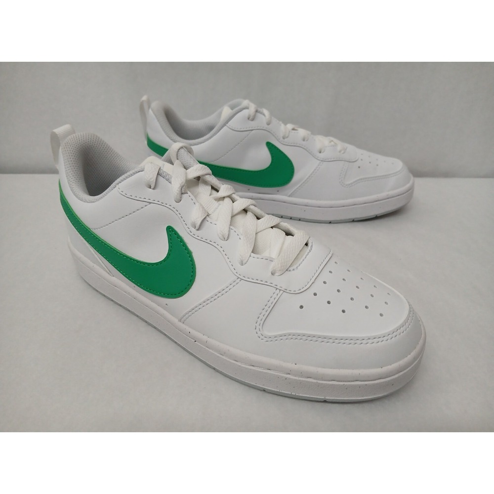 Nike Youth Court Borough Low Recraft Shoes DV5456-109 White Stadium Green Sz 7